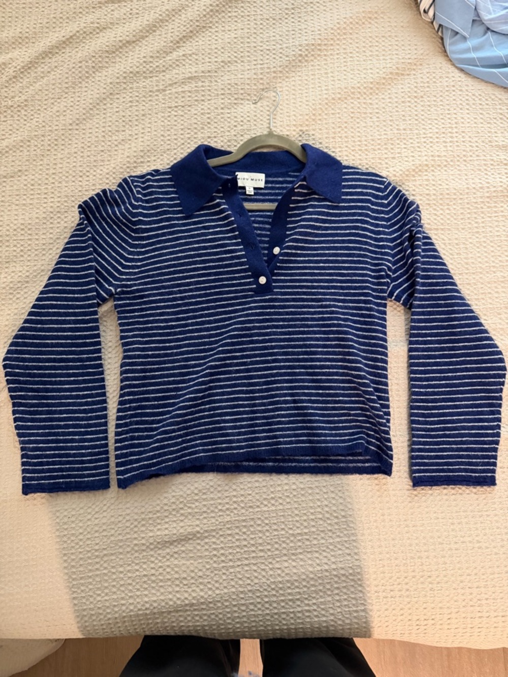 Striped Collared Sweater